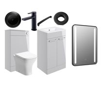 Bathroom Bundle | Volta 510mm F/S Furniture Pack w/Black Finishes