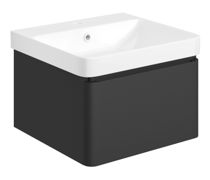 Bathroom Bundle | Cosmos 500mm Basin Unit & Rimless Close Coupled WC Pack - Matt Black