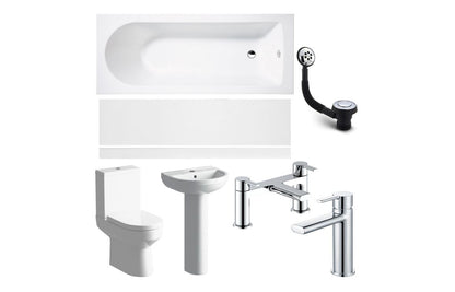Bathroom Bundle | Laurus Full Suite & Bath w/Chrome Finishes