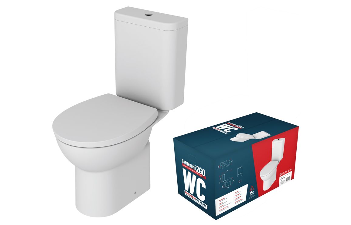 Bathroom Bundle | 2Go Full Suite w/900mm 2 Door Easy-Fit Quadrant & Tray