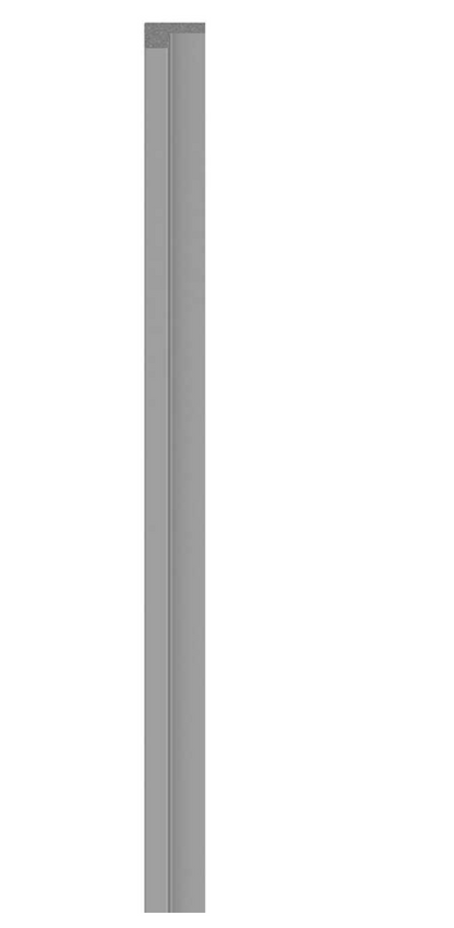 Linerio Slat-Wall S-Line Finishing Trims - Grey