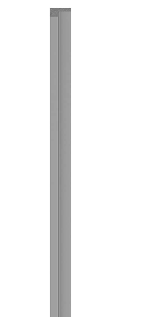 Linerio Slat-Wall S-Line Finishing Trims - Grey