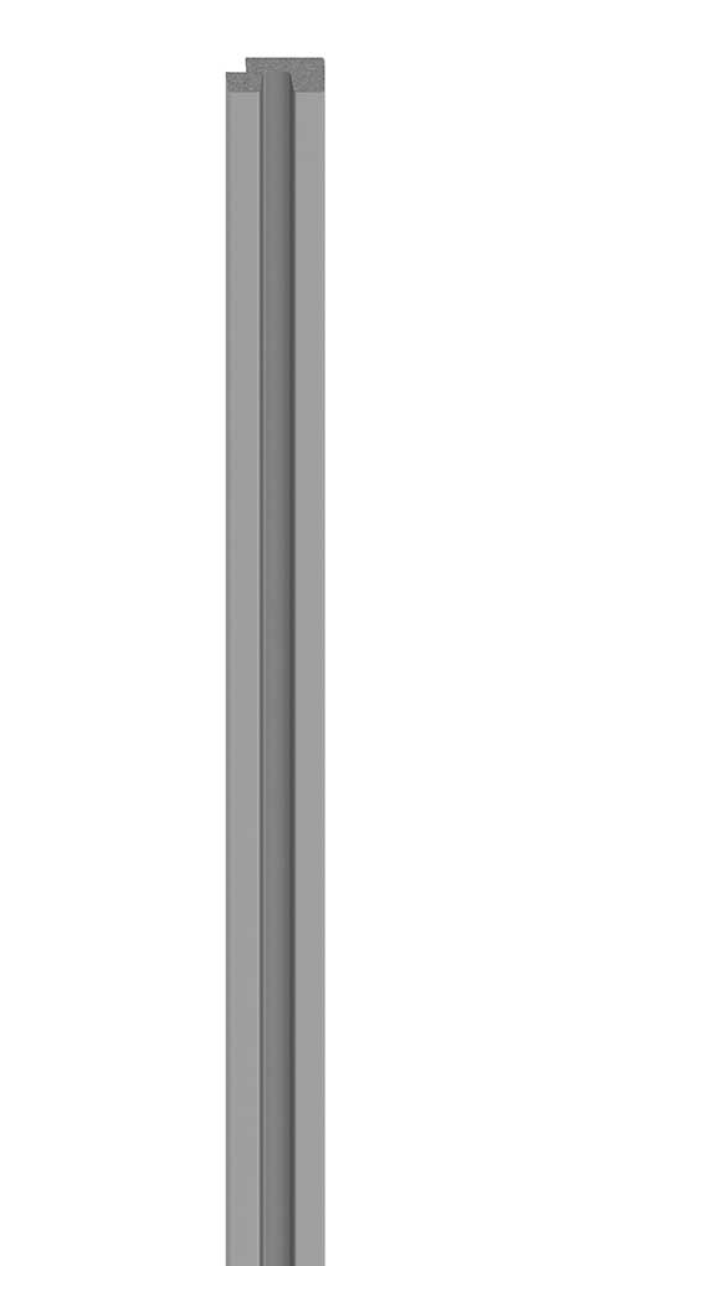 Linerio Slat-Wall S-Line Finishing Trims - Grey