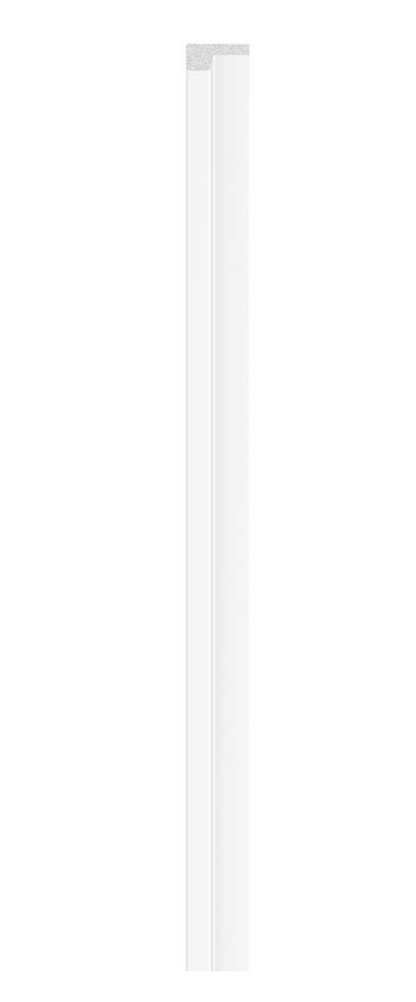 Linerio Slat-Wall S-Line Finishing Trims - White