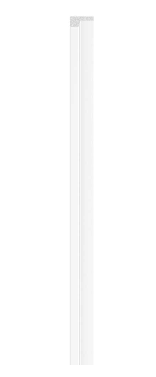 Linerio Slat-Wall S-Line Finishing Trims - White