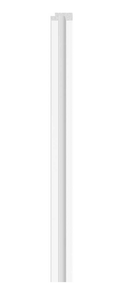 Linerio Slat-Wall S-Line Finishing Trims - White