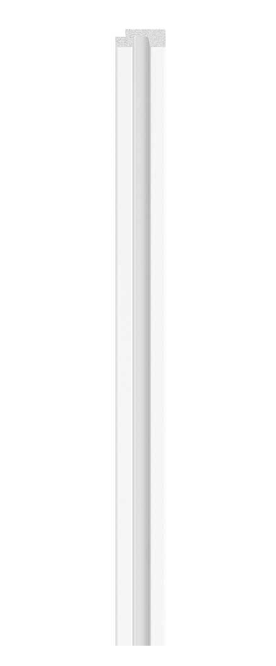 Linerio Slat-Wall S-Line Finishing Trims - White