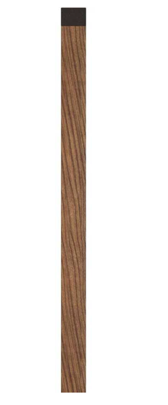 Linerio Slat-Wall S-Line Finishing Trims - Mocca