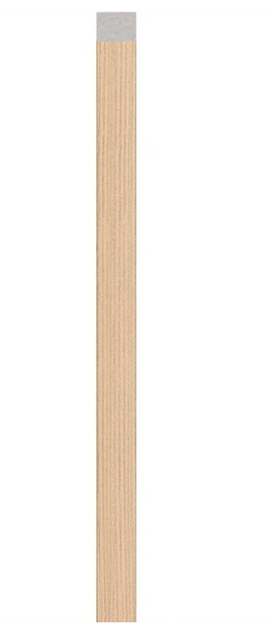 Linerio Slat-Wall S-Line Finishing Trims - Natural
