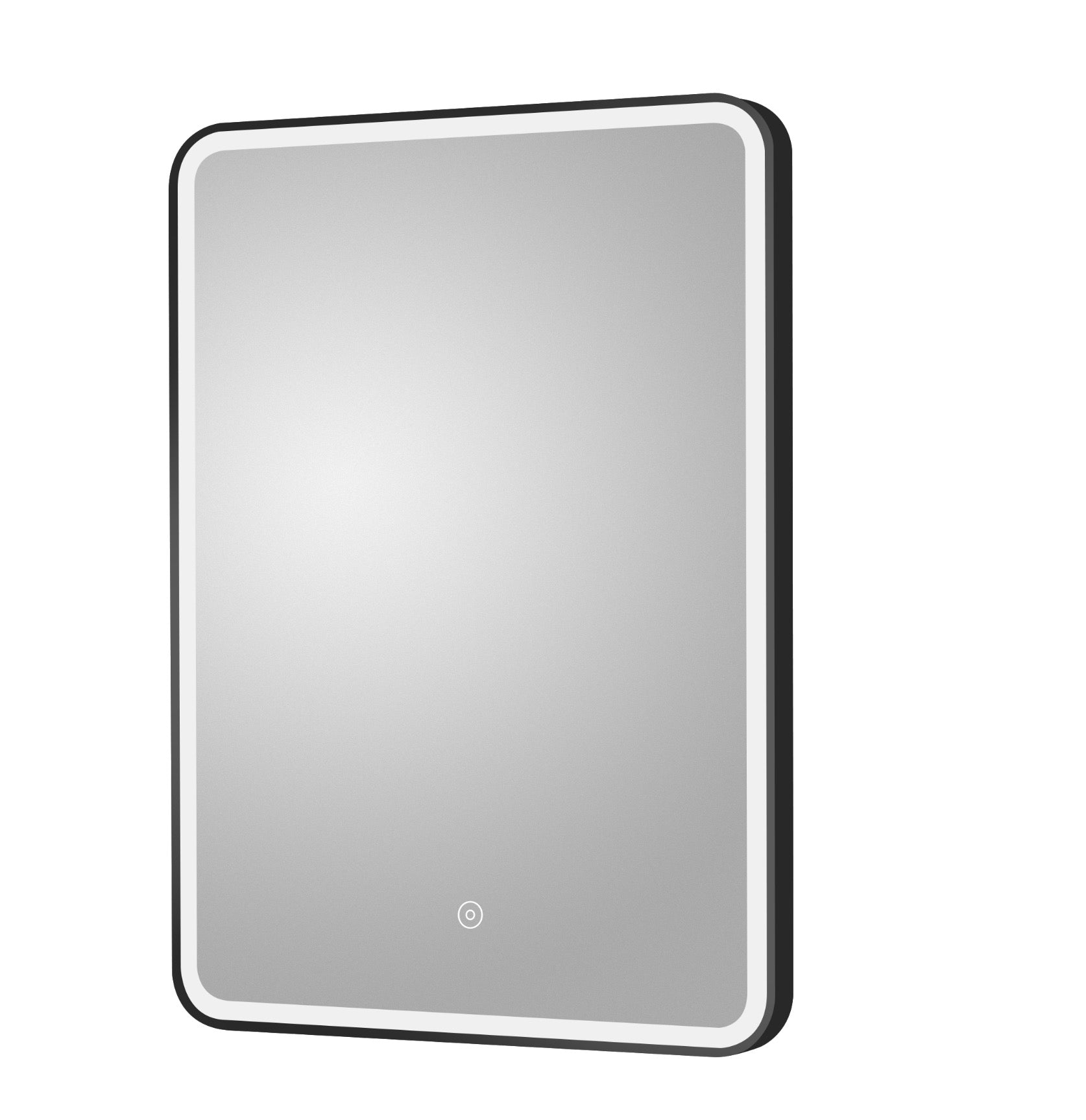 Hydrus Black Framed LED Mirror 700x500