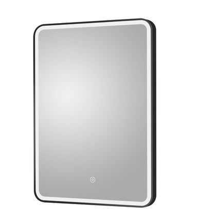Hydrus Black Framed LED Mirror 700x500