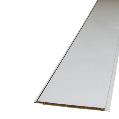 Gloss White / Chrome Strip 3m