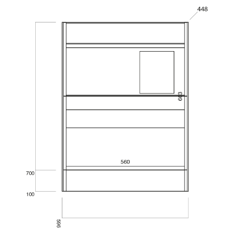 Bella Furniture Range - 600 Floor Cabinet