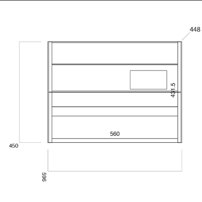Bella Furniture Range - 600 Wall Cabinet