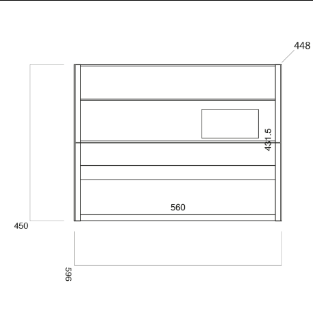 Bella Furniture Range - 600 Wall Cabinet