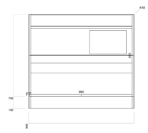 Bella Furniture Range - 900 Floor Cabinet