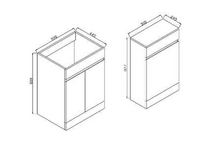 Waterguard Furniture Range - 500 WC Unit