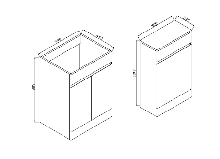 Waterguard Furniture Range - 500 WC Unit