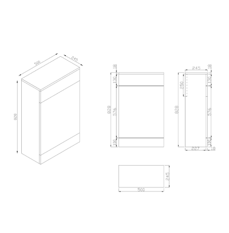 Ambience Furniture Range - WC Unit