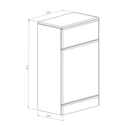 Lanza Furniture Range - 500 WC Unit