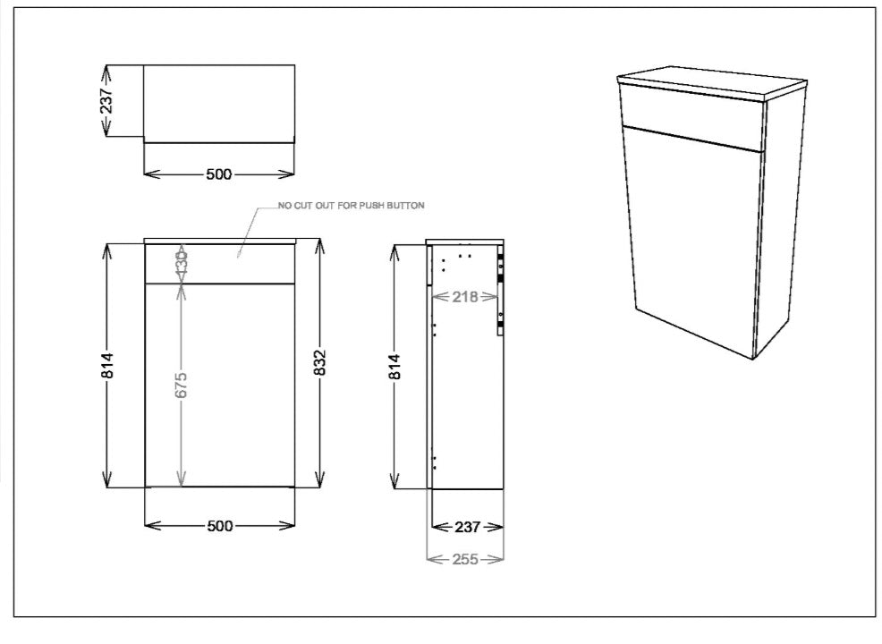 Aubrey Furniture Range - WC Unit