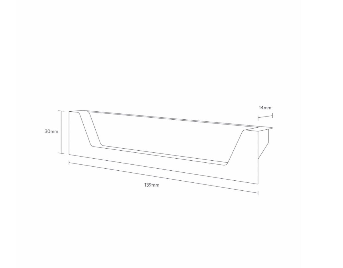 Aubrey Furniture Range - Handle Pair Brushed Brass