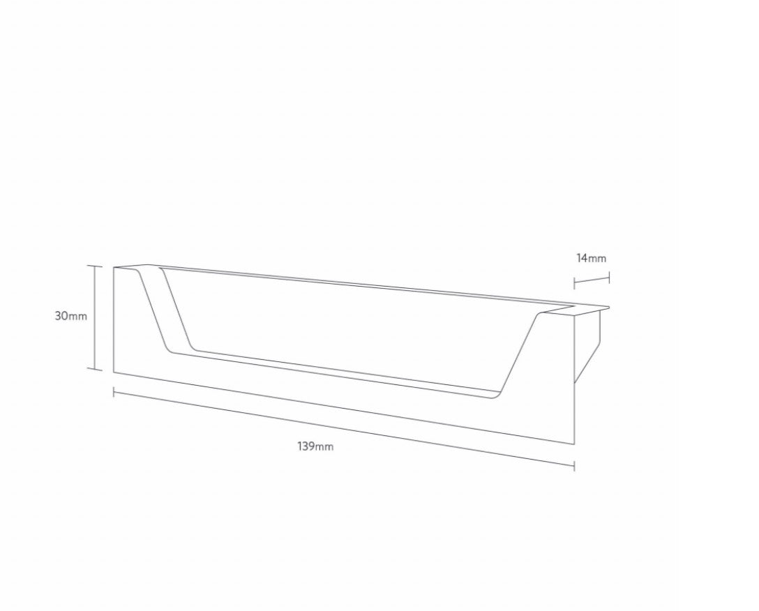 Aubrey Furniture Range - Handle Pair Gunmetal