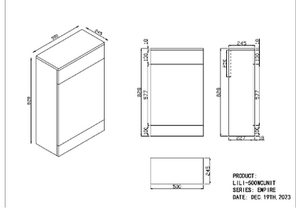 Empire Furniture Range - 500 WC Unit