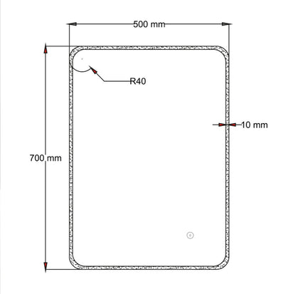 LED Mirror 700 x 500mm