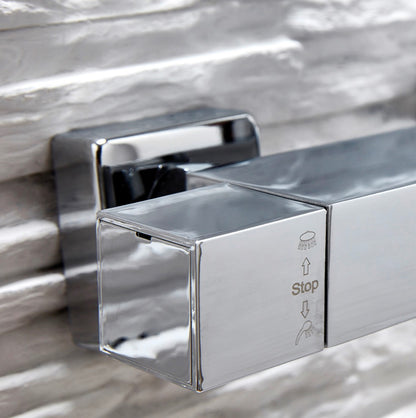 Rigid Riser Showers - Elliot Chrome Square