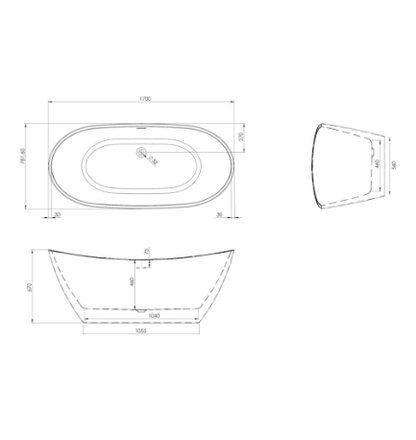 Freestanding Baths - Aruba