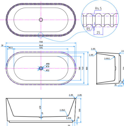 Freestanding Baths - Labyrinth