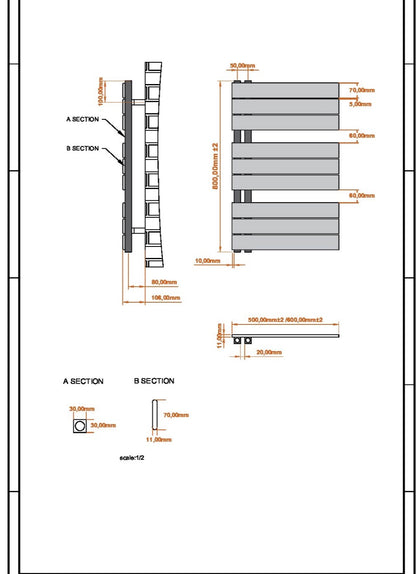 Towel Radiators - Thames 800x600