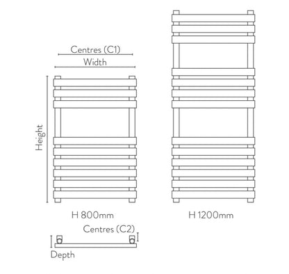 Towel Radiators - Instyle 500x800