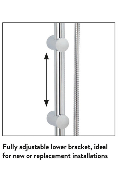Slide Rail Kits - Middleton Chrome Riser Rail
