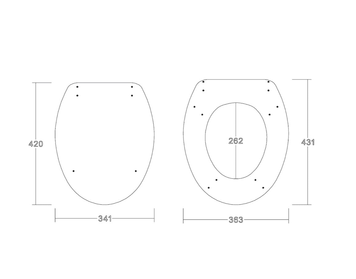 Toilet Seats - Wooden Soft Close Seat