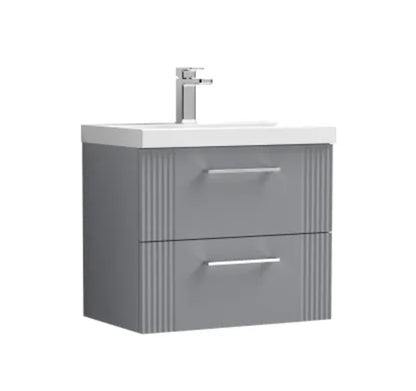 Deco Furniture Range - Wall Hung 2-Drawer Vanity & Mid-Edge Basin