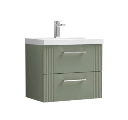 Deco Furniture Range - Wall Hung 2-Drawer Vanity & Mid-Edge Basin