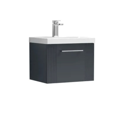 Deco Furniture Range - Wall Hung Single Drawer Vanity & Mid-Edge Basin
