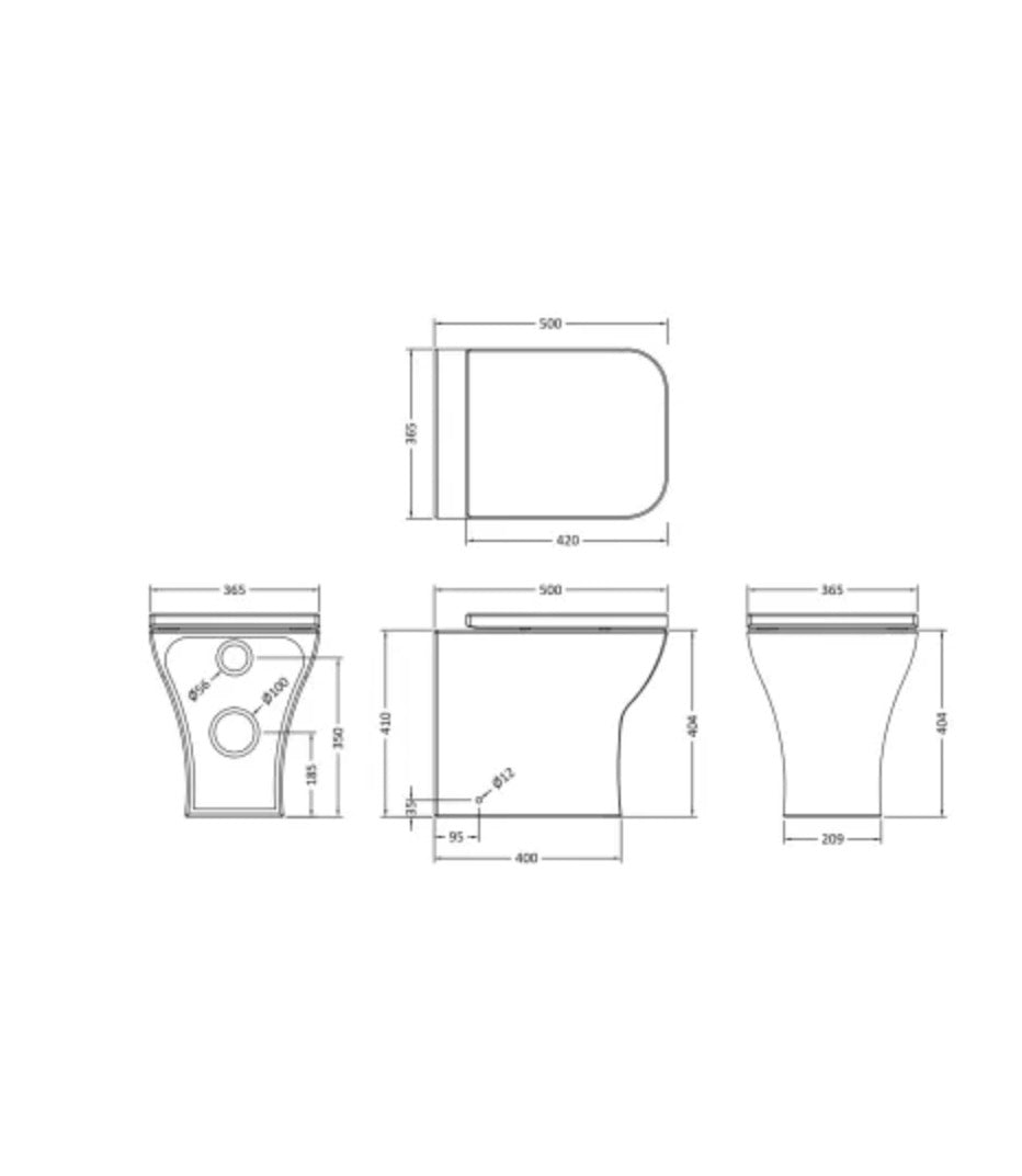 Ava Ceramics - Back To Wall Pan & SC Seat