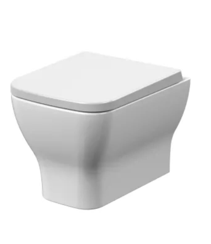 Ava Ceramics - Wall Hung Toilet Pan & Soft Close Seat