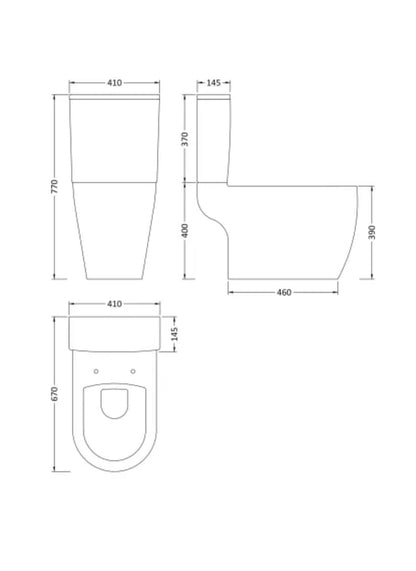 Provost Ceramics -  Semi Flush to Wall WC