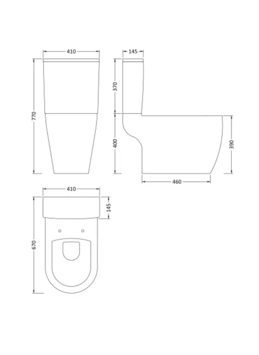 Provost Ceramics -  Semi Flush to Wall WC