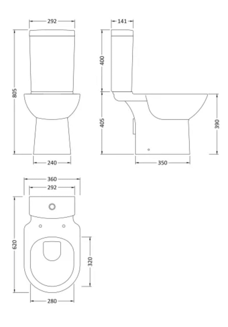 Provost Ceramics - Semi Flush to Wall WC