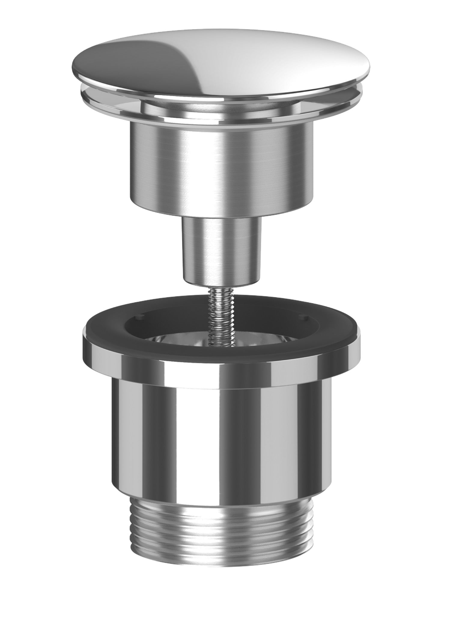Gloss Chrome Universal Clicker Basin Waste