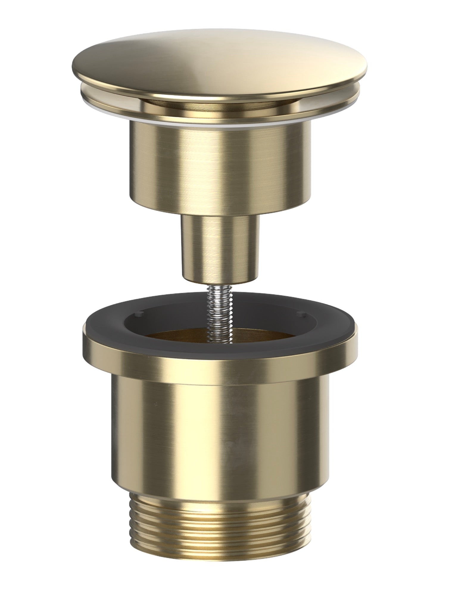 Brushed Brass Universal Clicker Basin Waste