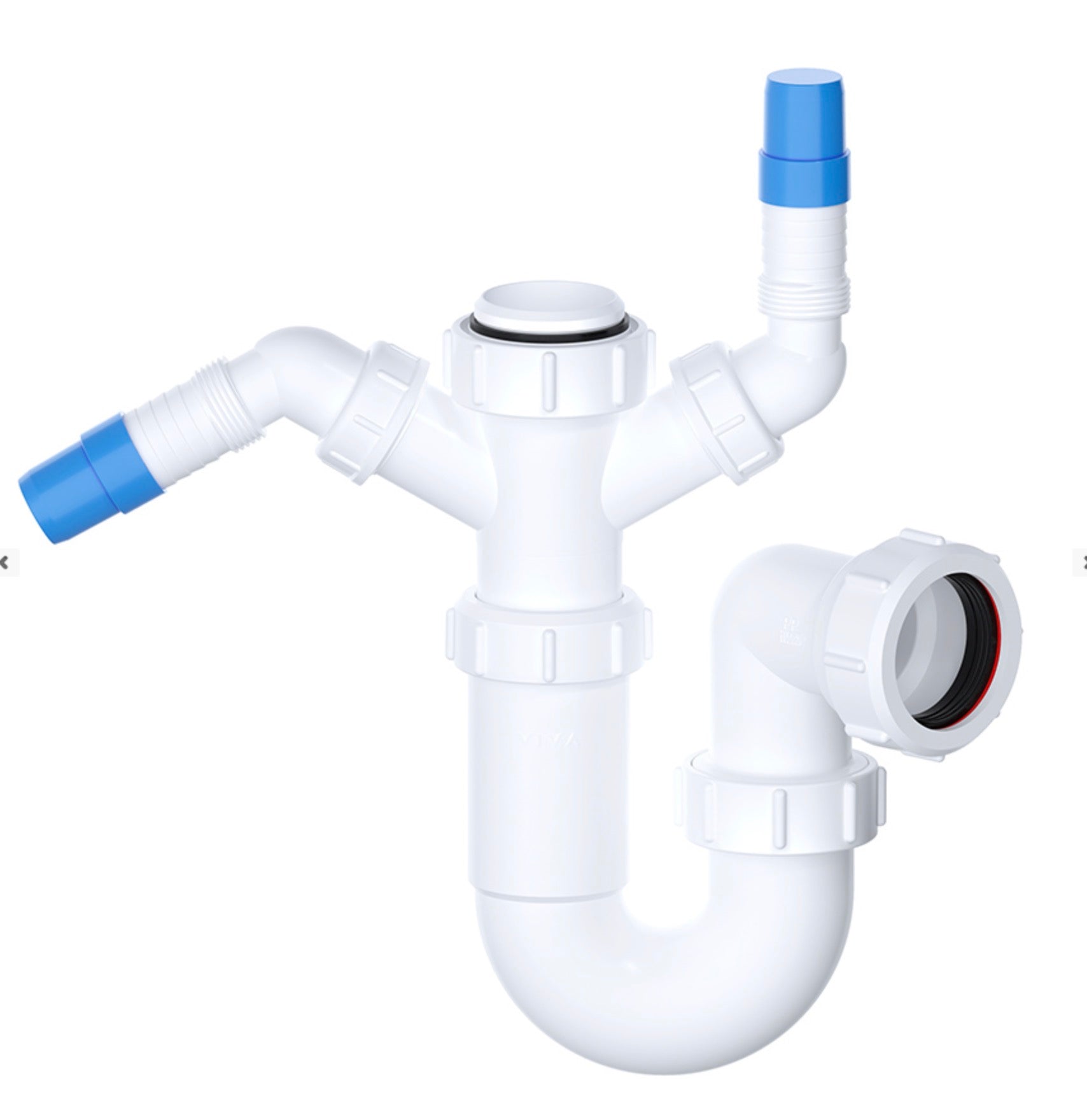 1½" Sink Trap with Twin 135° Nozzles