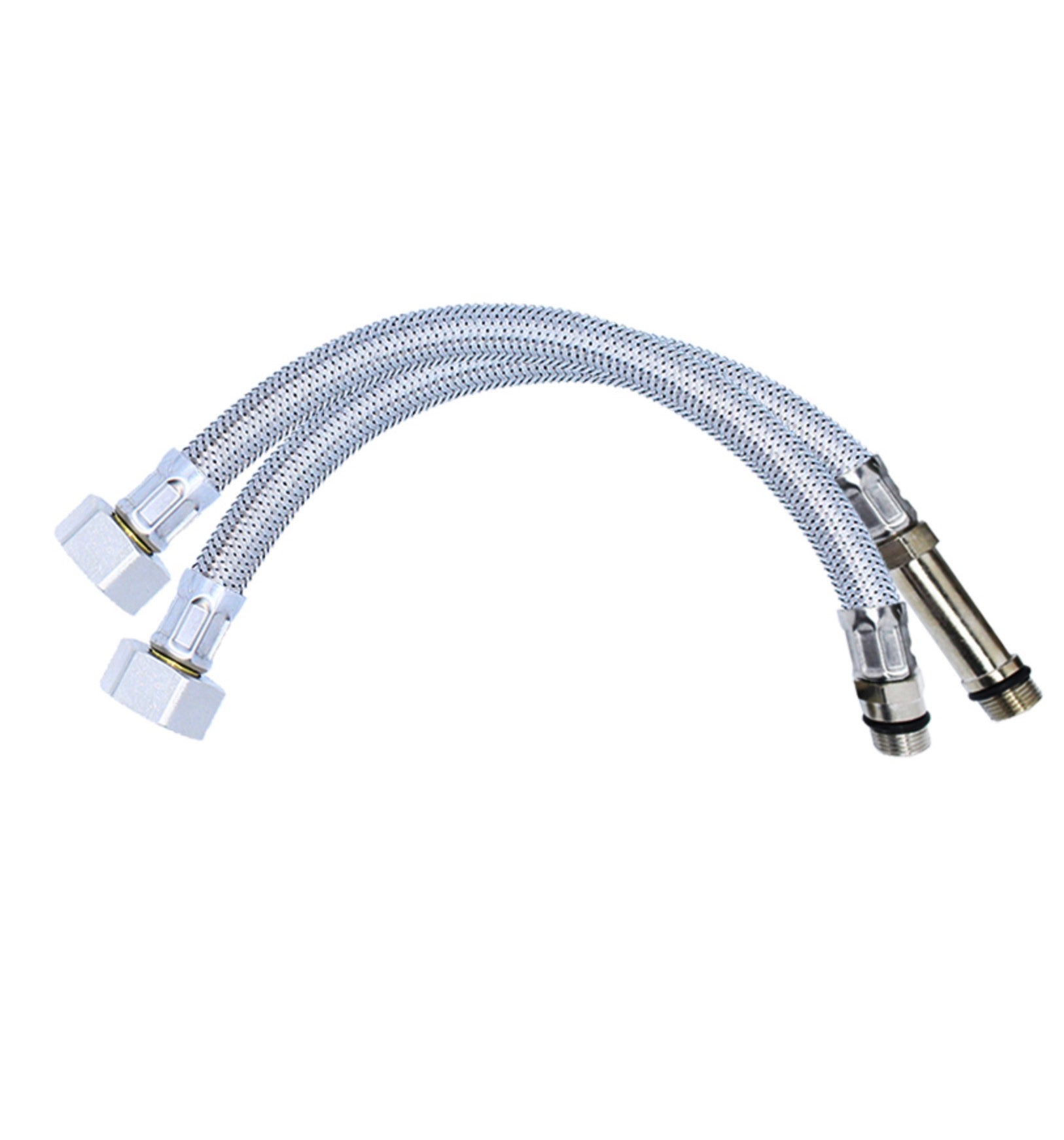 Flexible Hoses - M10 x 1/2" Monobloc Pair - 300mm Long