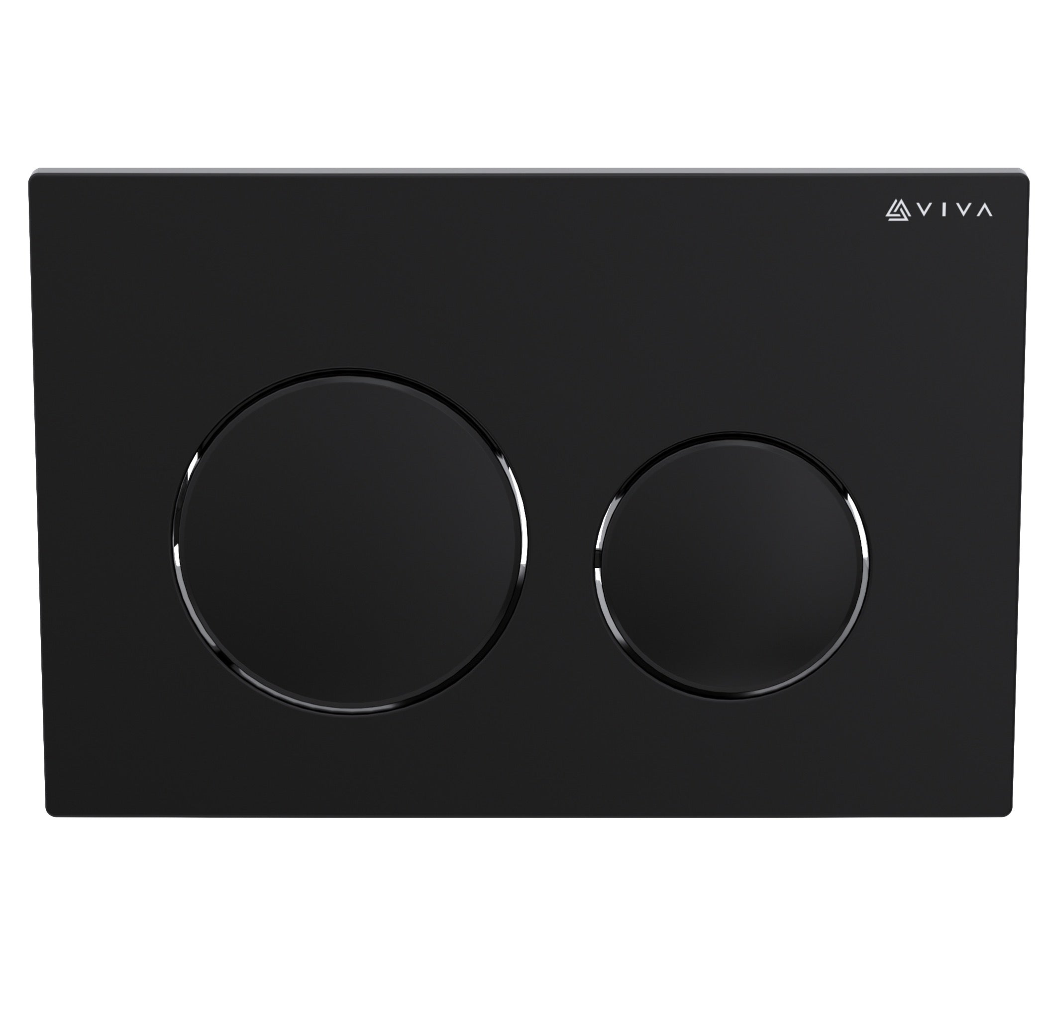 Skylo Ultra12 Matt Black Dual Flush Plate
