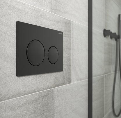 Skylo Ultra12 Matt Black Dual Flush Plate